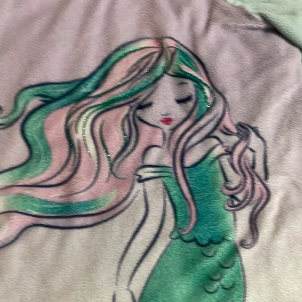 Wonder Nation Mermaid Life Kids Nightgown - Mint and Lavender